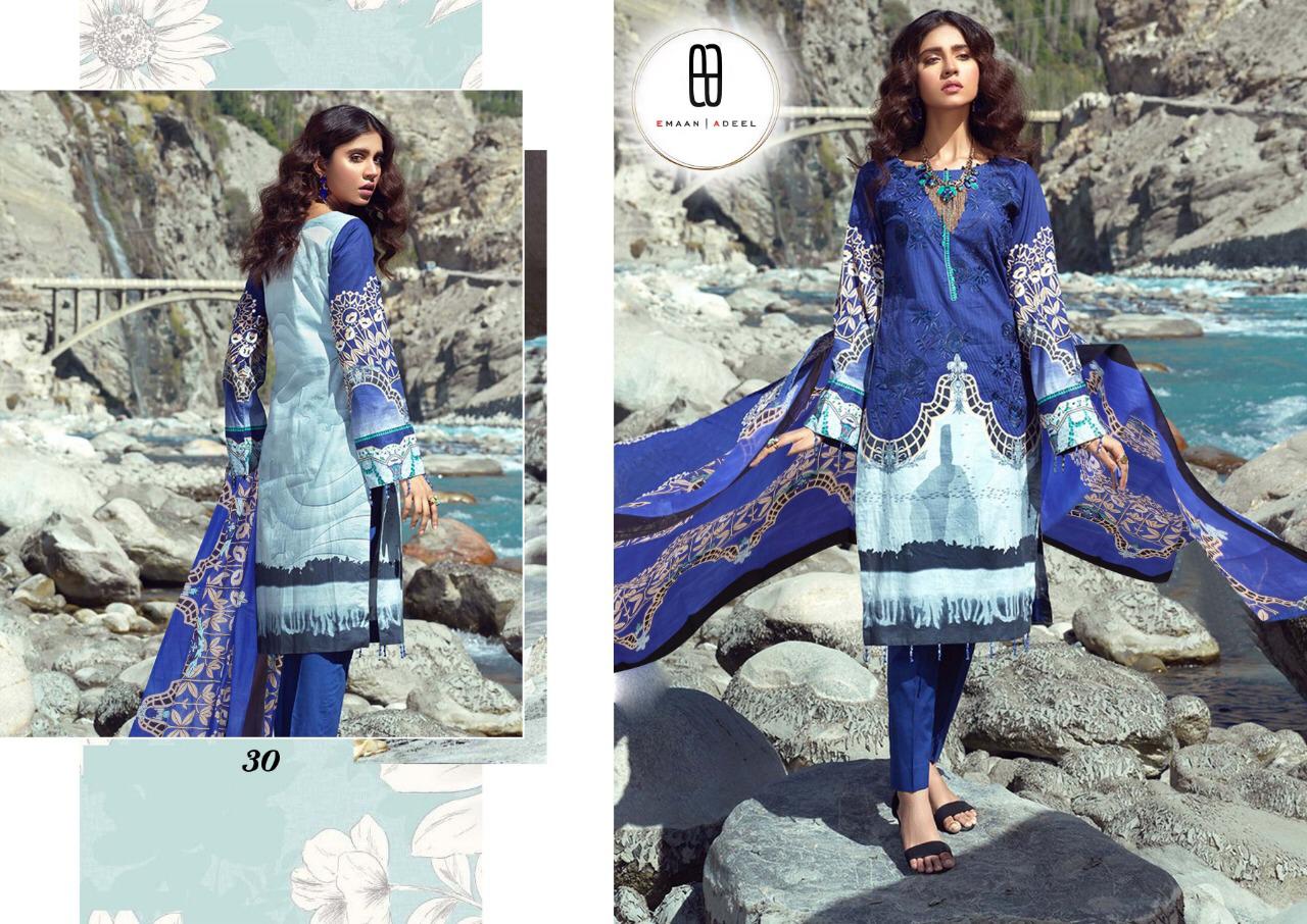 Emaan Adeel 3 Readymade Latest Fancy Designer  Pure Lawn Karachi Cotton Dress